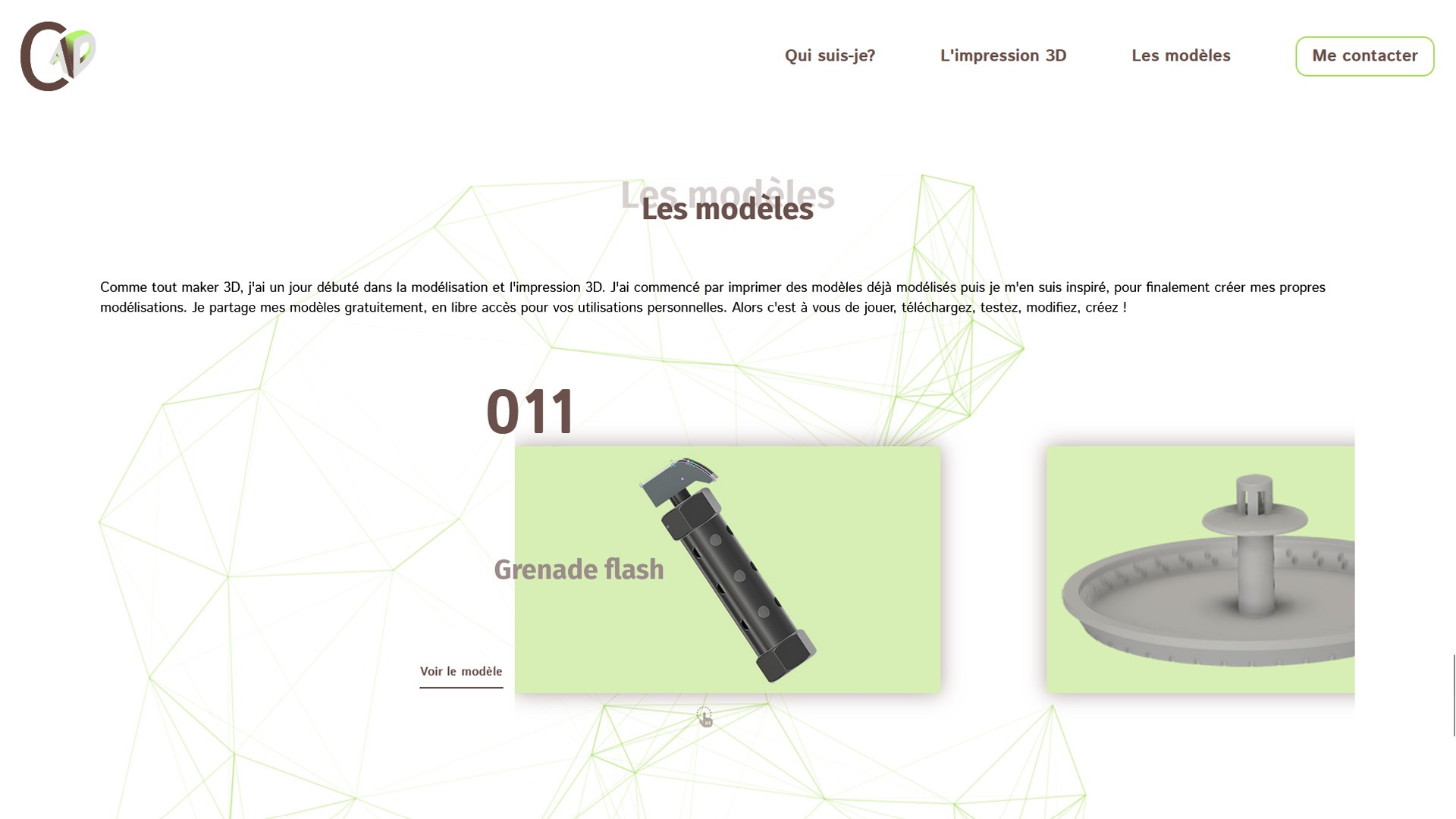 Exemple d'utilisation sur le site internet.